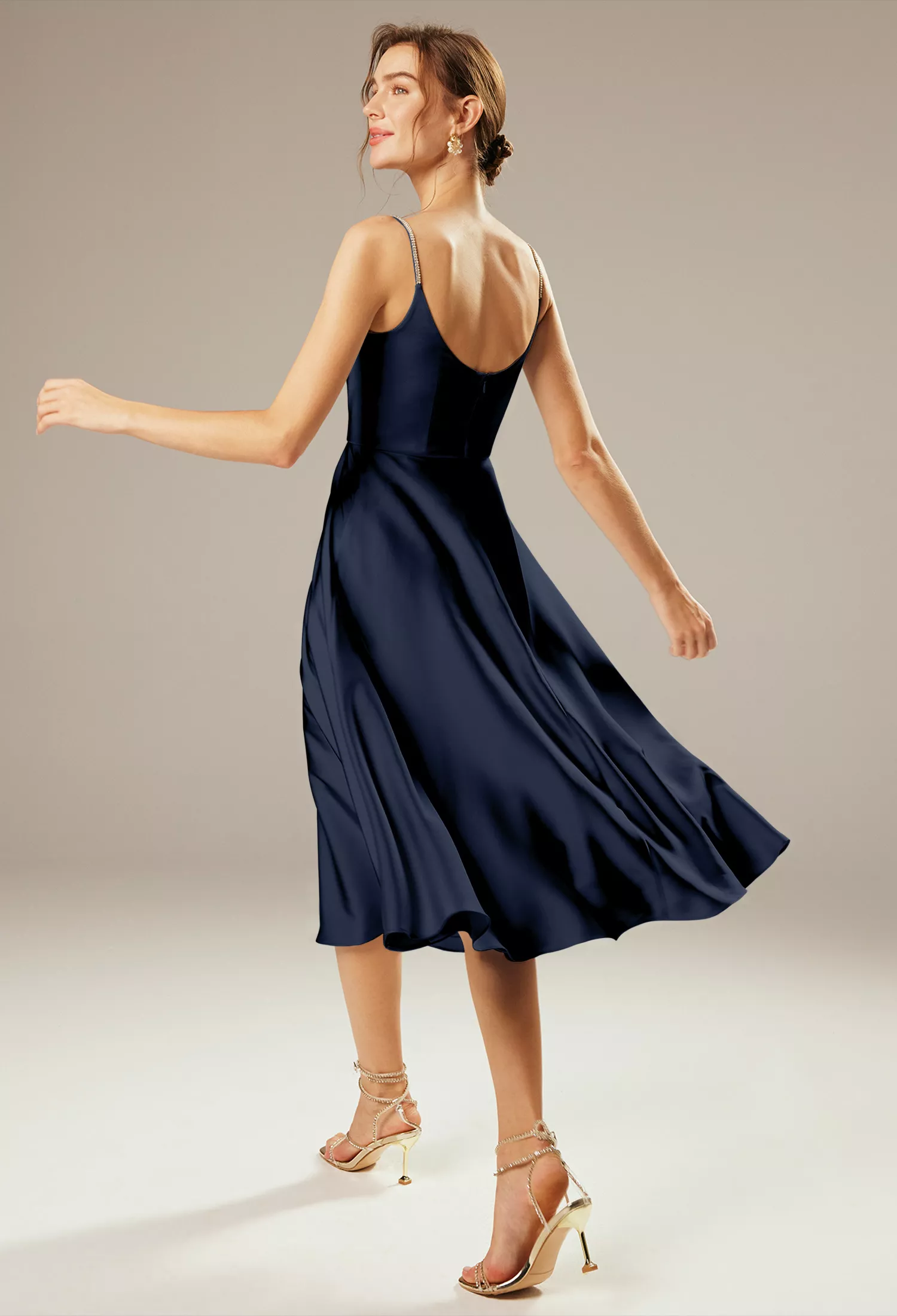 AW Marin Dark Navy  Beach Wedding Guest Dresses